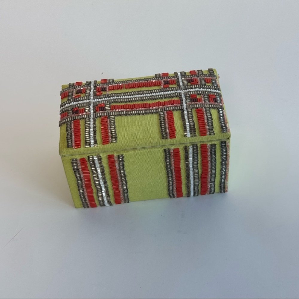 Embroidered Decorative Box - Picture 2 of 6